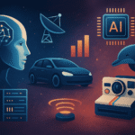 Top Tech News Today - April 25: A digital illustration presenting futuristic technology themes including artificial intelligence, space exploration, and modern gadgets on a sleek, sci-fi-inspired background.